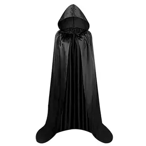 Hooded Cape for Witch Costume, Halloween Role Play Accessory, Party Decoration, Adult Festival Wear, Home Celebration Gear, Women