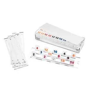 Lucite Rummy Tile Game - White - Perfect for Family and Friends