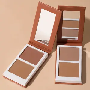 HECI Beauty Bronzed Duo - Soft Matte, Contour Powder, Long-Wearing & Buildable Bronzing Powder