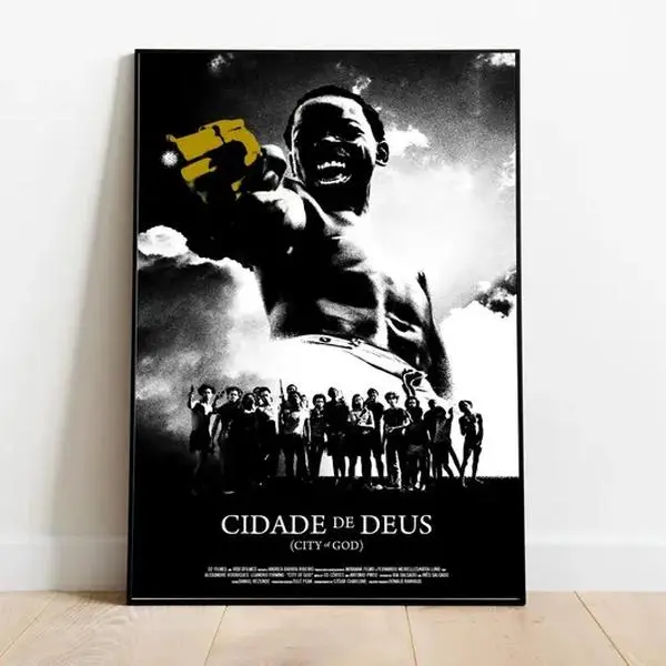 City of God , Fernando Meirelles, Kátia Lund,Minimalist Movie Poster, Vintage Retro Art Print,Wall Art Print ,Home decor