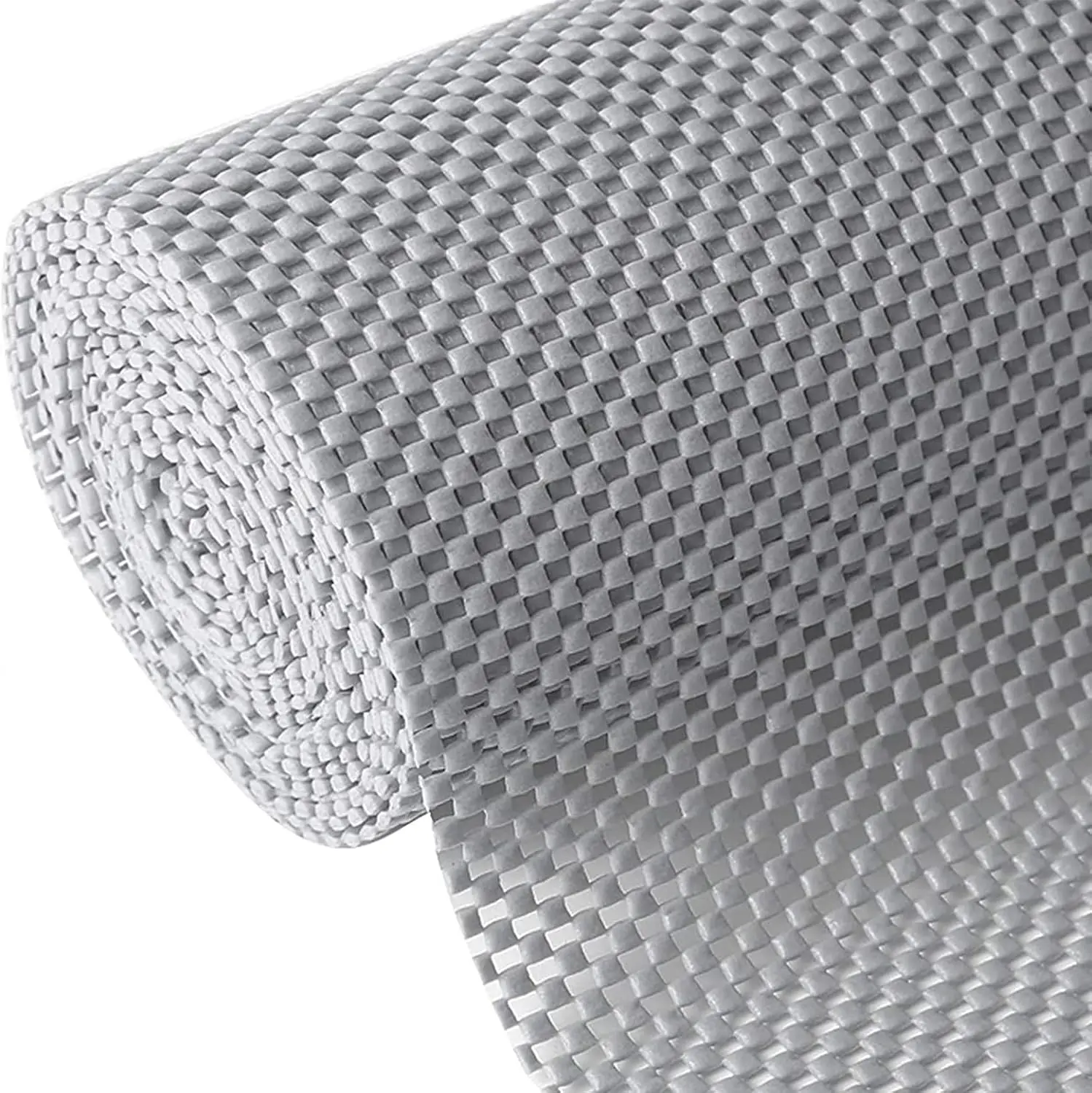 Shelf Liner Roll, 12 Inch x 20 Feet Non-Slip Drawer and Cabinet Liner, Durable Grip Liner for Kitchen Cabinets, Shelves, Storage, Desks, Kitchenware, Tableware, Light Gray