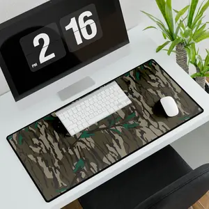 Everything Camo Collection – Original Greenleaf Camo Mouse Pad, Gaming Desk Mat, Smooth Surface, Anti-Slip Base