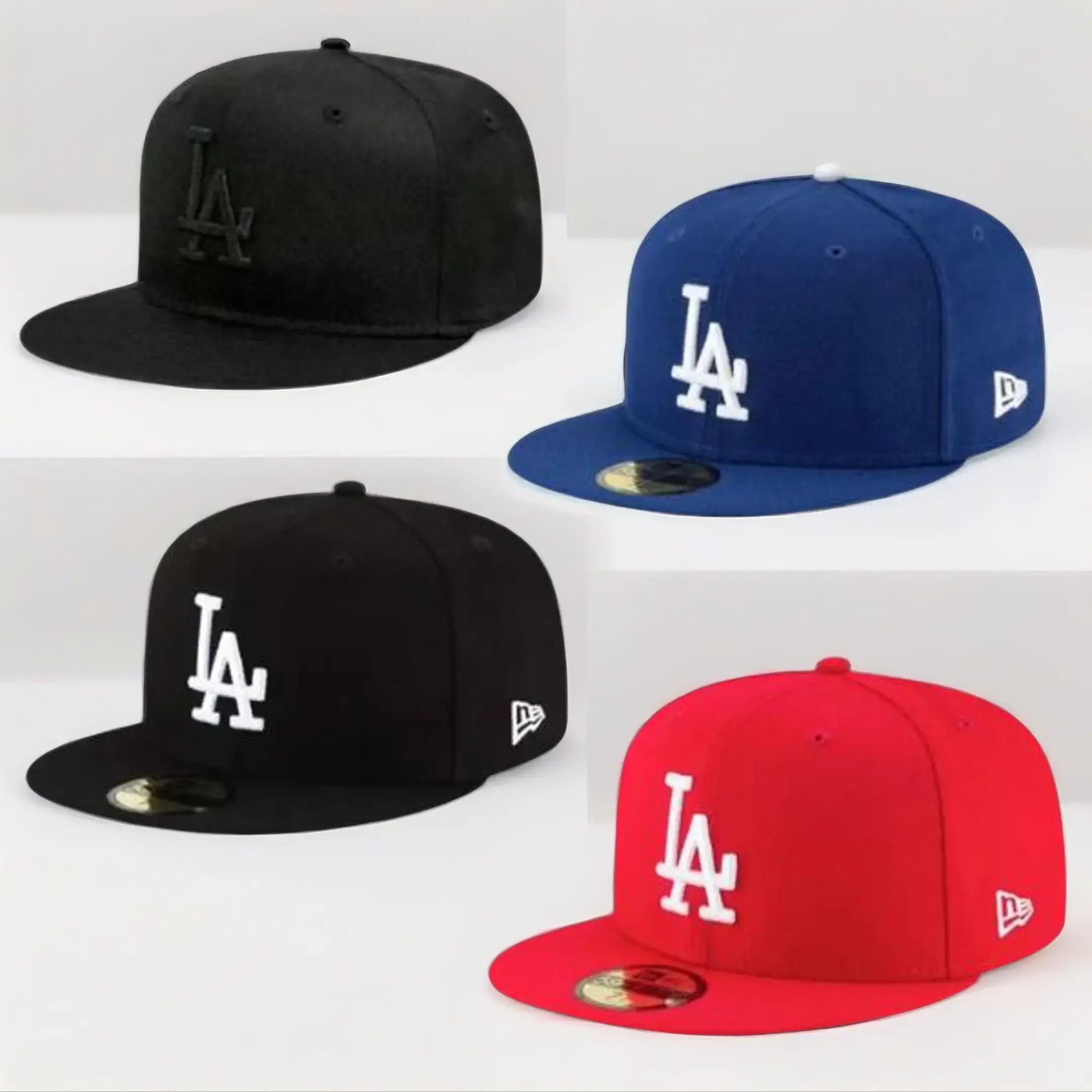 Men's LA Dodgers New Era Navy 9FIFTY Fitted Cap – Royal Blue Flat Brim Hat with LA Logo Embroidery, MLB Streetwear Style Men's LA Dodgers New Era Navy 9FIFTY Fitted Cap – Royal Blue Flat Brim Hat with LA Logo Embroidery, MLB Streetwear Style