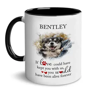 Personalized [SEND CUSTOM VIA MESSENGER] Pet Memorial Coffee Mug, Pet Loss Gift, Custom Name And Photo, Dog Cat Loss Gift, Pet Sympathy Coffee Mug, Pet Bereavement Gifts, Pet Loss Photo Coffee Mug