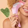 Heart-Shaped Facial Massage Ice Roller Set, Handheld Face Massager, Beauty Gift, Holiday Gift, Two-Piece Set, Facial Care Tools, Ca Prop 65 Compliant