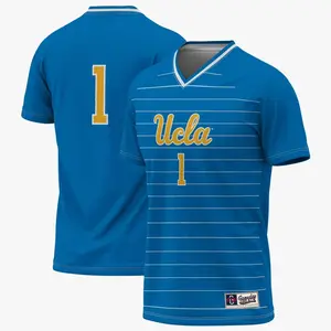 #1 UCLA Bruins Unisex Athletic Fan Shirt Breathable Game Day Apparel GameDay Greats Lightweight Soccer Fashion Jersey - Blue