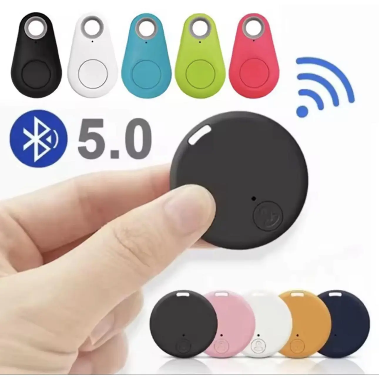 Mini GPS Locator AntiLost Alarm Wallet Keychain Smart Tag Bluetooth 5.0 Compatible Tracer for Dog Pet Child Tracker Key Finder