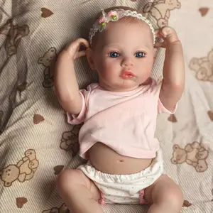 KEIUMI Reborn Baby Dolls - Birthday and Christmas Gift for Kids, 20-inch High-color Bald Head  Blue Eyes Soft Vinyl Lifelike Reborn Baby Doll & Accessories, for Age 3+ Birthday Gift Toys