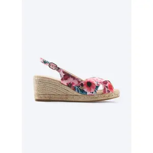 Llansa Premium Fabrics Canvas Espadrille Sandal Wedges