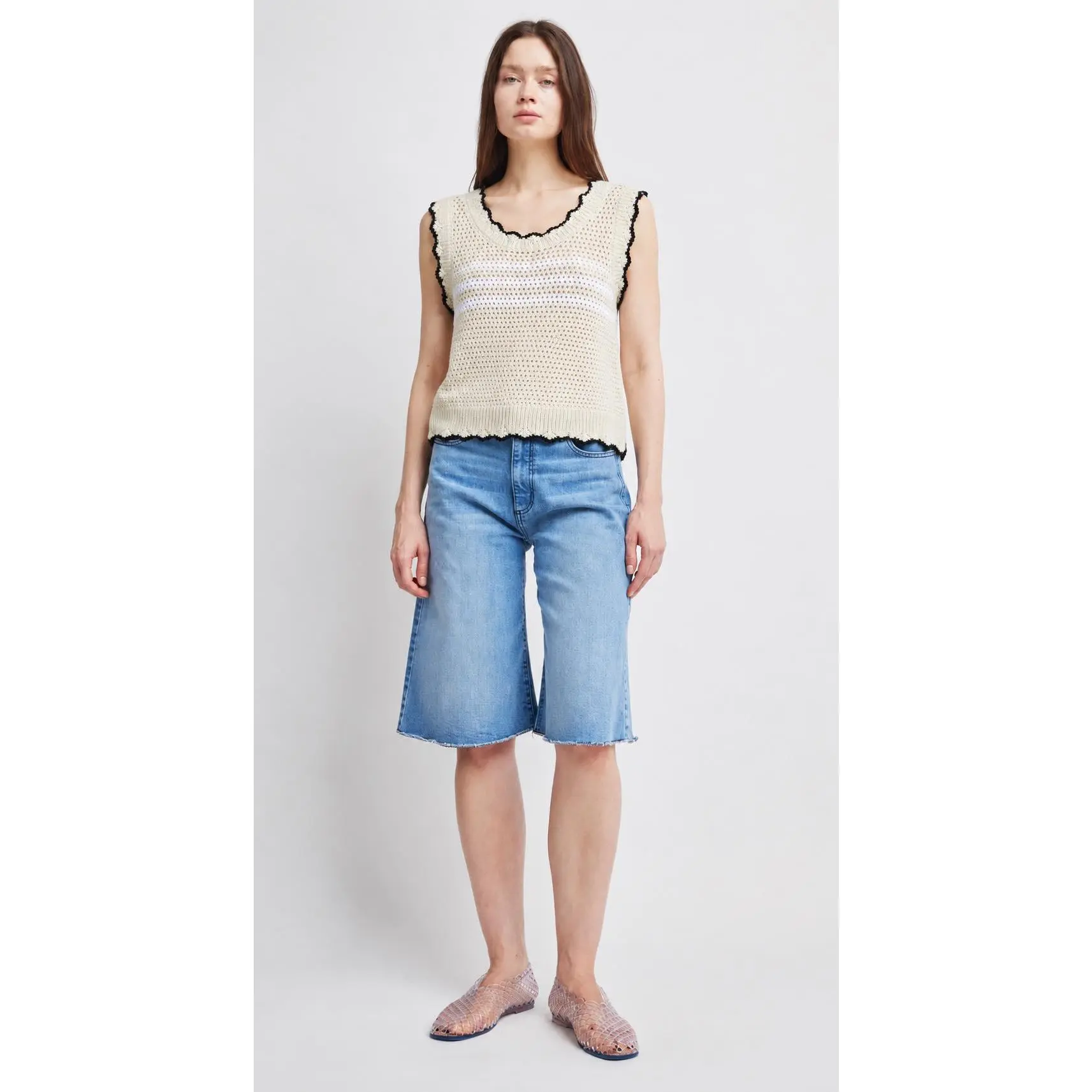 Jessica Fishnet Tank Top