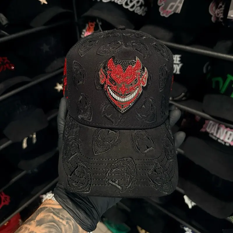 CH Beanie Hat - Unisex Fit, Unique Design, 2 Colors (Red and Black), Stylish Look, Daily Wear Fashion Accessory