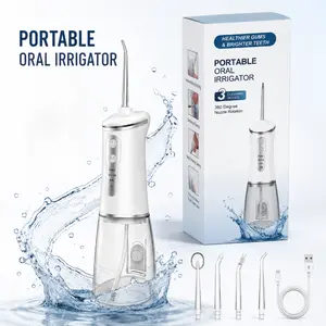 Water Flosser for Teeth Cleaning, Cordless Portable Oral Irrigator with 350ML Water Tank, Rechargeable Waterproof Water Picks for Teeth Cleaning and Flossing, Braces, Gums, Travel & Home & Gift