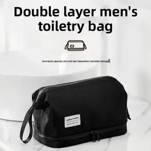 2026 Men's Travel Set - Toiletry Bag, Pouch & Case for Work or Outdoors Wash bag men's travel suit men's business trip toiletries bath pocket storage bag cosmetic bag  new outdoor father day gift Summervibes