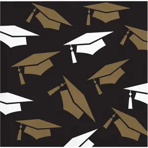 Graceful Grad Beverage Napkins | 16 Pack