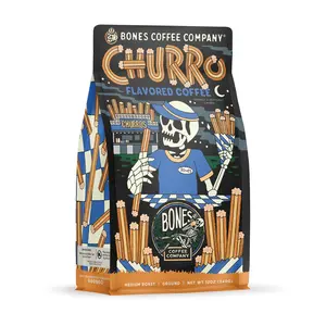Churro Flavored Coffee – 12oz Medium Roast Arabica, Cinnamon Sugar Dessert-Inspired Brew | Bones Coffee