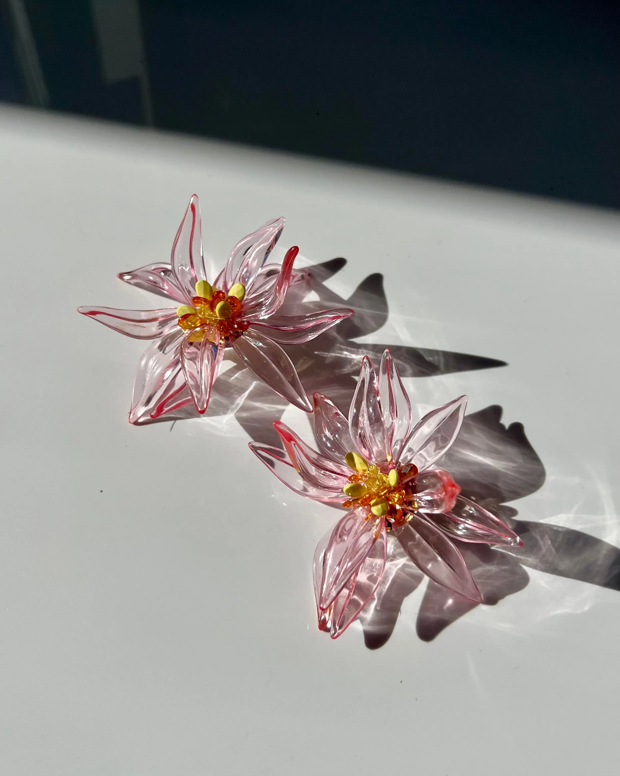 3D FLOWER RESIN EARRINGS