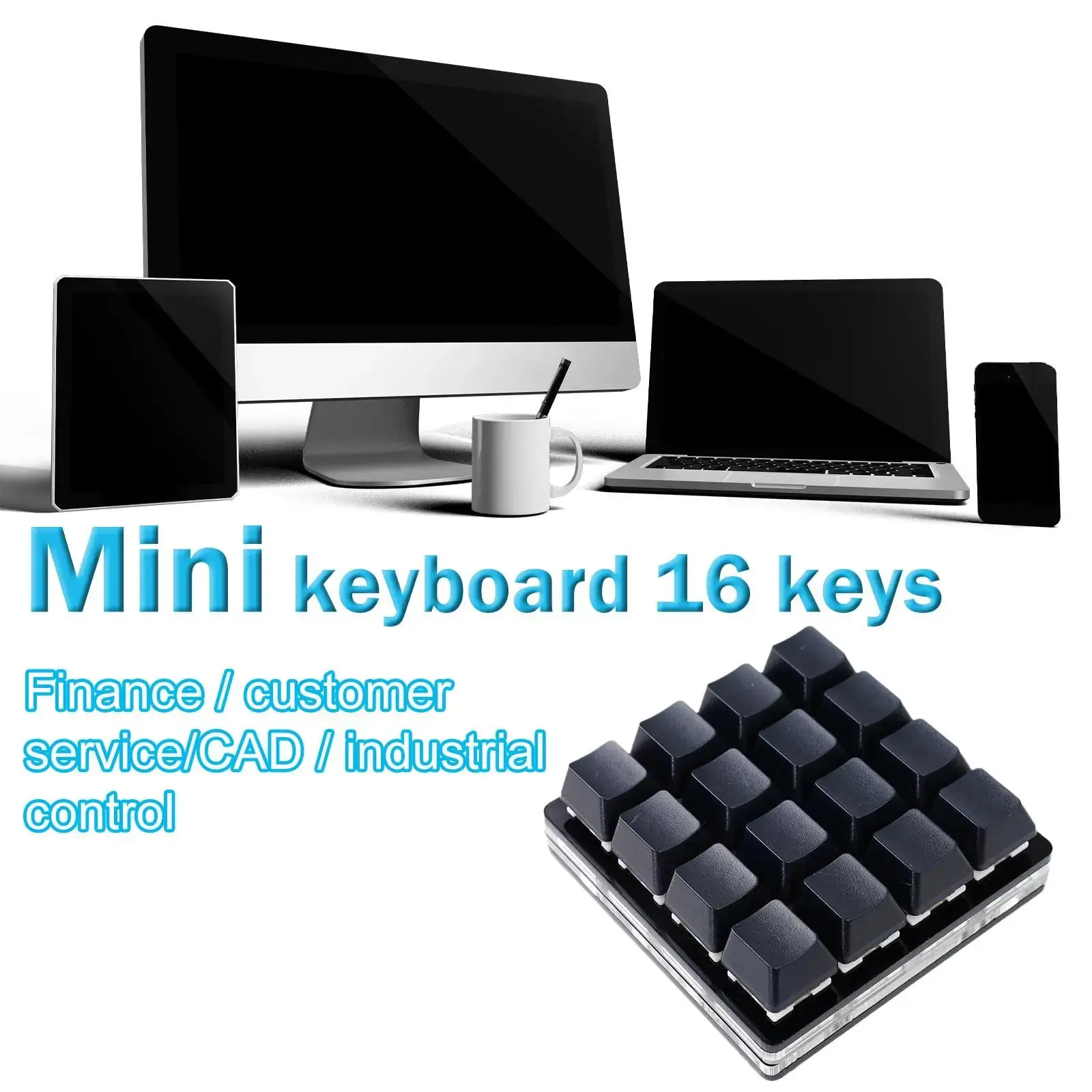 16 Key Programmable Mechanical Macro Keypad