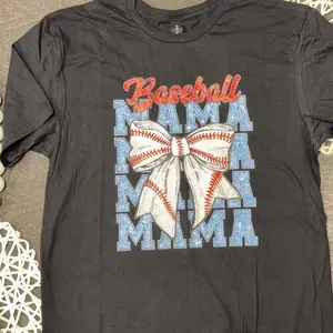 Baseball Mama - Sports Mama T-Shirt - Short Sleeve Crewneck - Baseball Field Design - Sports Mom Life - Shortsleeve