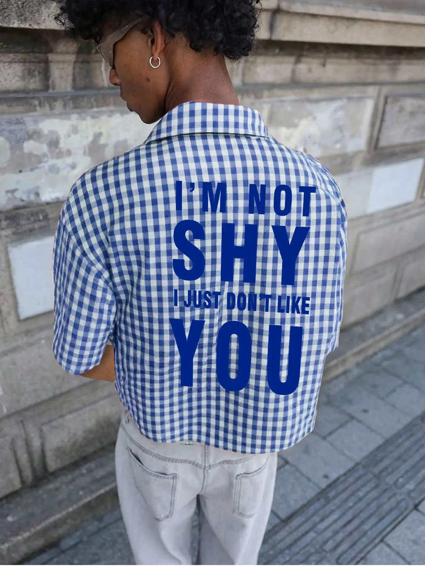 Men's Plaid Gingham Checkered Shirt Short Sleeve Regular Fit Casual Style Summer Essential Trendy Daily Wear, Perfect for Everyday, Prints, Checked, Menswear, Casual Fitted Collared