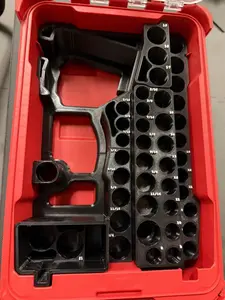 Packout Insert 3D Printed ABS - Stubby Gen 2 12V Drill and 49pc Socket Set Organizer Tray