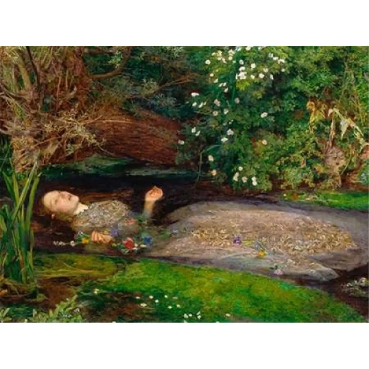 Ophelia Poster Print by John Everett Millais, 11 x 14 - Small