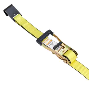 Ratchet Tie Down Straps (10PK), 10000 lb Break Strength, Endless Ratchet with 10 Premium 2" x 30' Tie Downs Heavy Duty, Track Spring Fittings for Moving Securing Cargo, Appliances, Motorcycle