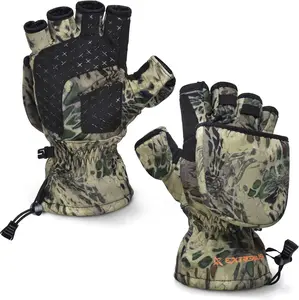 Extremus Ice Fishing Gloves, Convertible Mittens, Warm Winter Gloves - Cold Weather Fishing Gloves Extremus