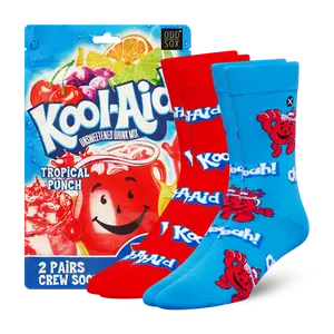 Men's ODDMART Kool-Aid Crew Socks, Light, 2-Pack