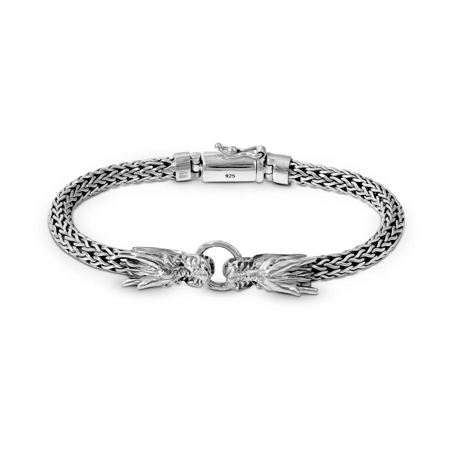 Balinese Sterling Silver Dragon Bracelet