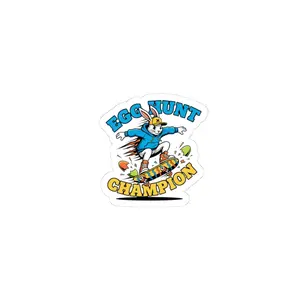 Egg Hunt Champion Sticker | Boys Easter, Dinosaur Egg, Camo Easter Vibe