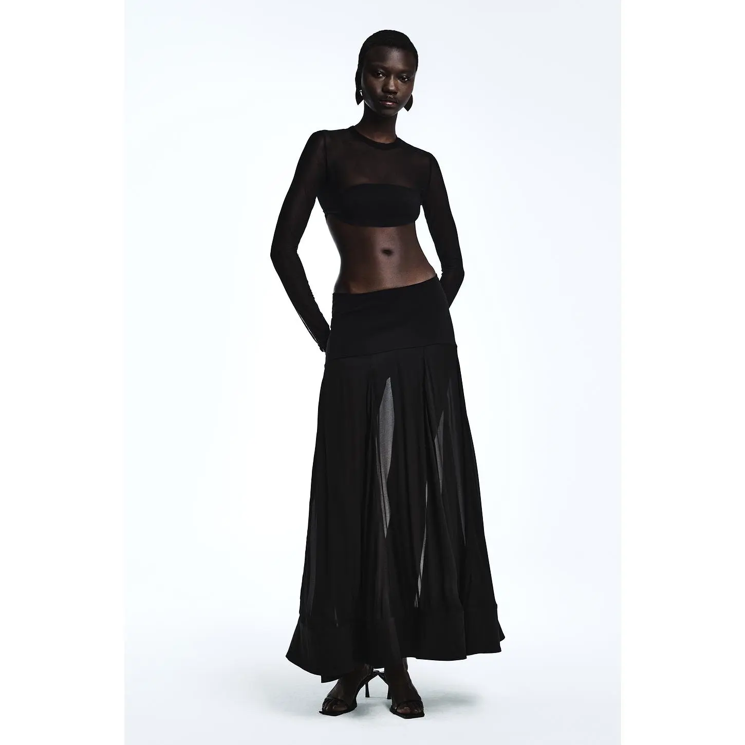 REVOLVE LOS ANGELES Etienor Maxi Skirt in Black