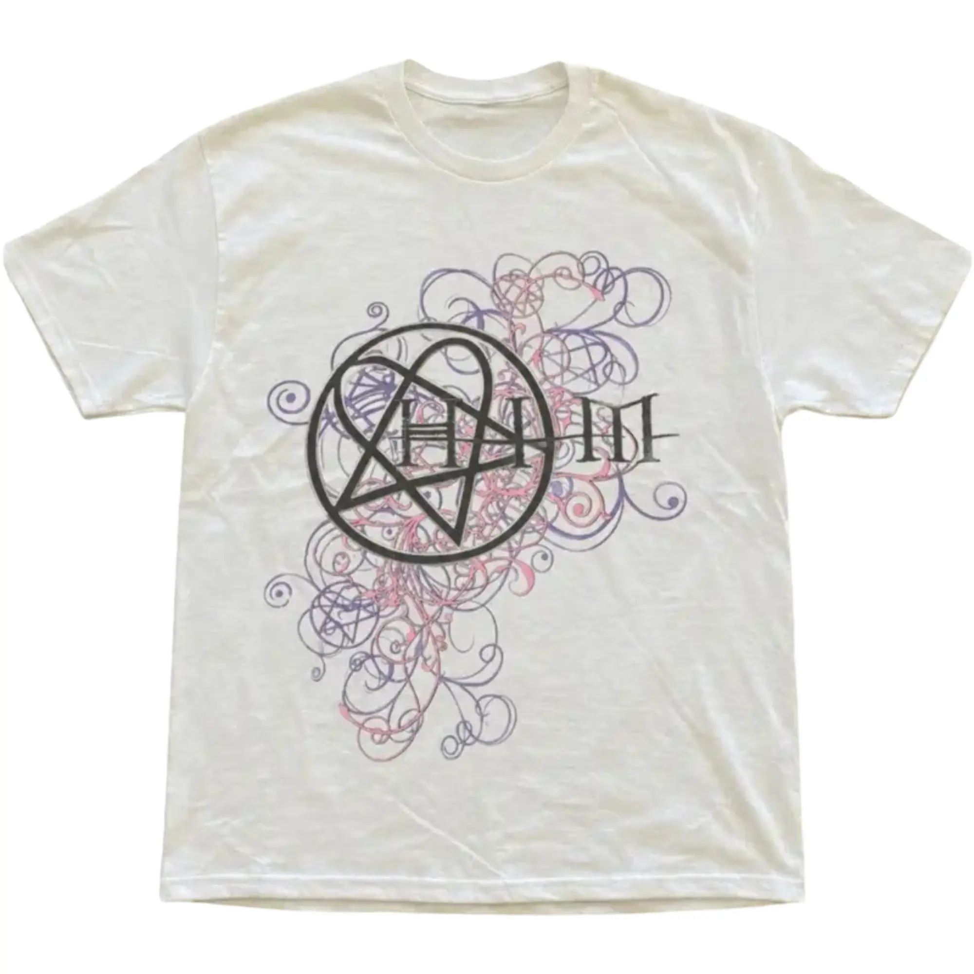 The Vintage Gothic Heart Shirt, Y2K Alternative T-Shirt, Ornamental Heart Symbol Graphic Tee, Gift for Men, Gift for Women, Crew Neck T-shirt, Trending T-shirt