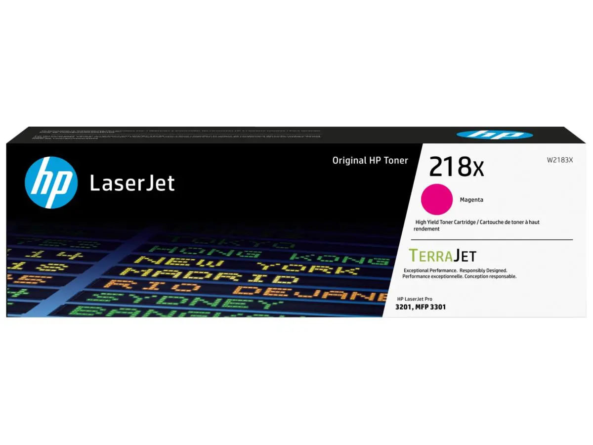 HP 218X (W2183X) High-Yield Magenta Original LaserJet Toner Cartridge, Compatible with HP LaserJet MFP 3301 Printers