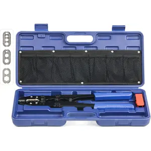 iCrimp   Lug Crimping Tool Kit for 8, 6, 4, 2, 1,1/0, 2/0, 3/0, 4/0 AWG Copper Ring Terminals,   Ends, Copper Splice, c/w Radial Wire Stripper