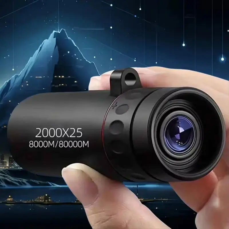 Mini monocular telescope 2000X25 high-definition high-power for mobile phones, suitable for concerts, compact and portable, outdoor photography and sightseeing, Travel Gadgets, a small gift for Christmas and New Year