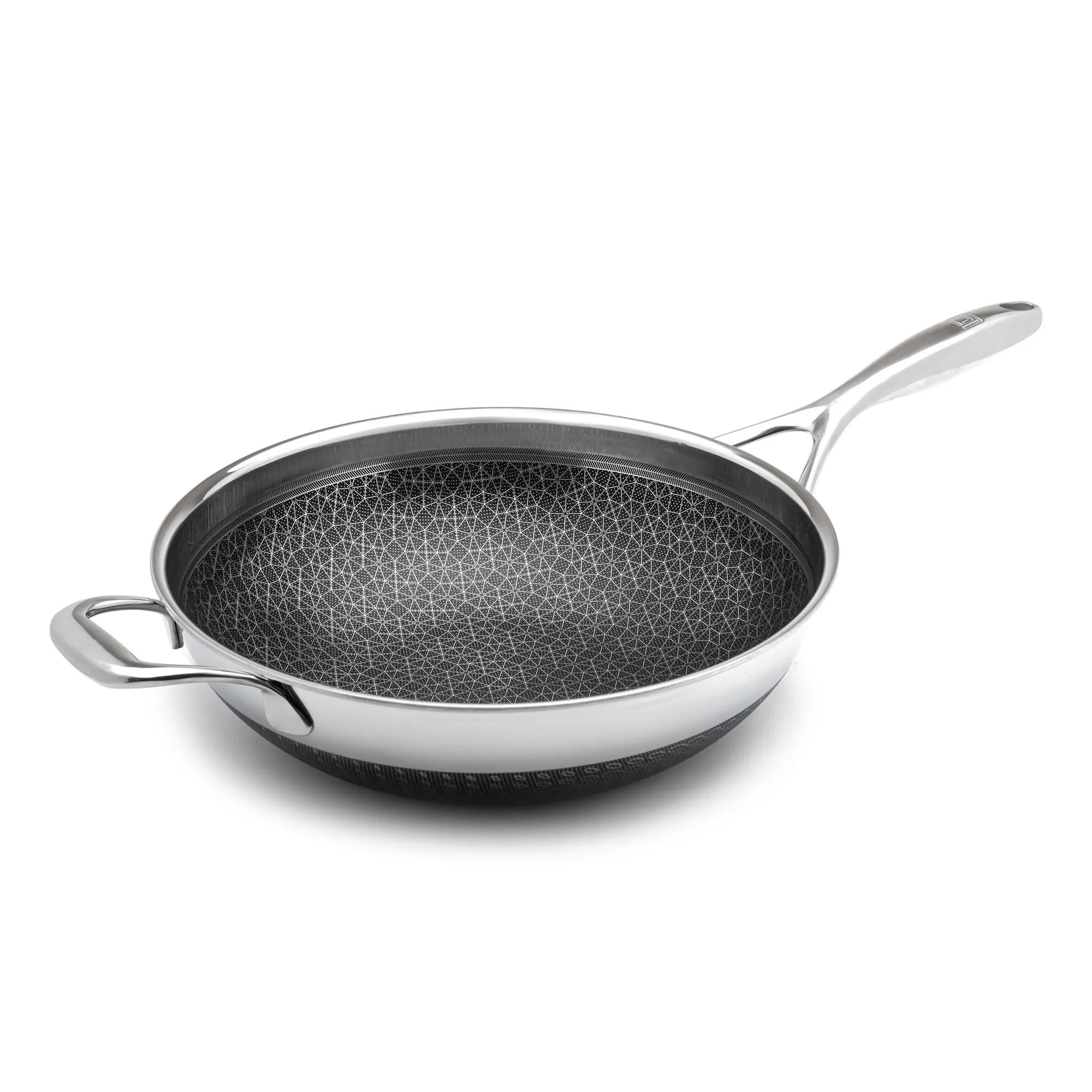 Livwell DiamondClad 12" Stainless Steel Nonstick Wok Pan Livwell DiamondClad 12" Stainless Steel Nonstick Wok Pan