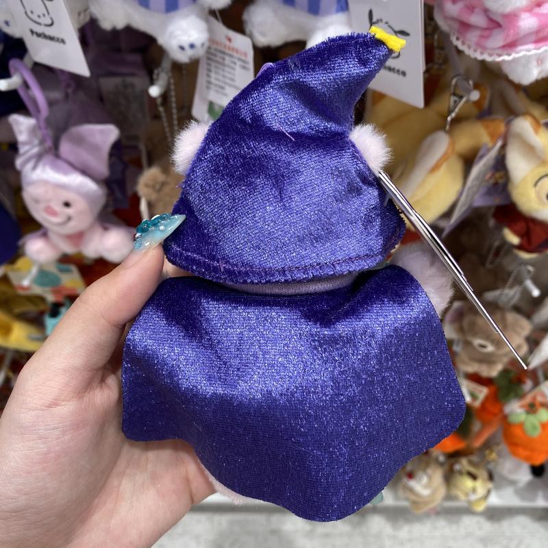 MINISO Disney Prank Series Hooded Plush Keychain - Winnie the Pooh / Stitch Holiday Halloween Gift for Kids Friends