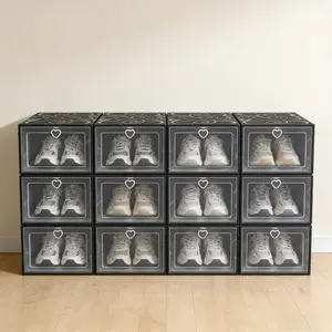 Simple shoe cabinet, newly upgraded shoe storage, industrial-grade transparent shoe box is too easy to use