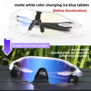 Polarized Sports Sunglasses with TR90 Frame and ColorfulDesign, UV Protection Anti-Wind Anti-Sand for OutdoorCycling Running Driving Men Women