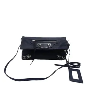 Pre-owned Balenciga H6 Black City Bag Crossbody Bag H04571
