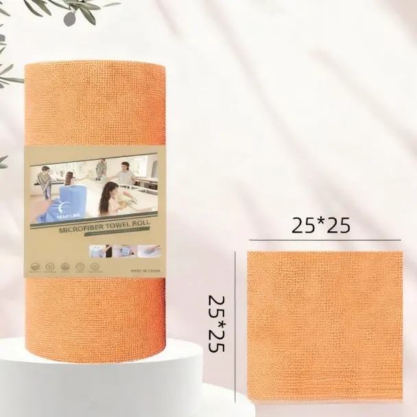 Orange full polyester 25*25cm--20 sheets-1 roll