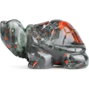 Turtle Figurines 2"   Stone  Pocket  Sculpture Hand Carved Tortoise Statue for  Office Decor, Paperweight