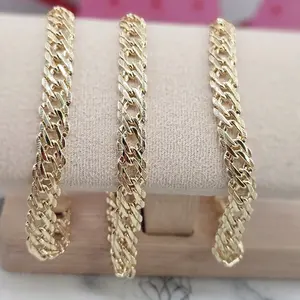 (176) 8.5 inch 9mm   mens or woman bracelet 14kgoldplated