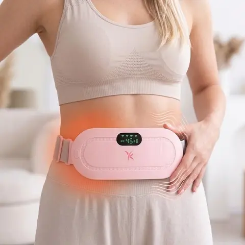 Heating Pad, Portable Cordless Menstrual Heating Pad, with 3 Heat Levels and 4 Massage Modes, Heating Pads for Cramps, Back Pain Relief Comfort