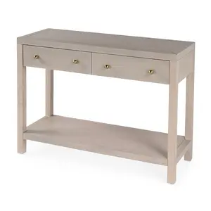 Nora 2 Drawer Console Table in Taupe 5739450