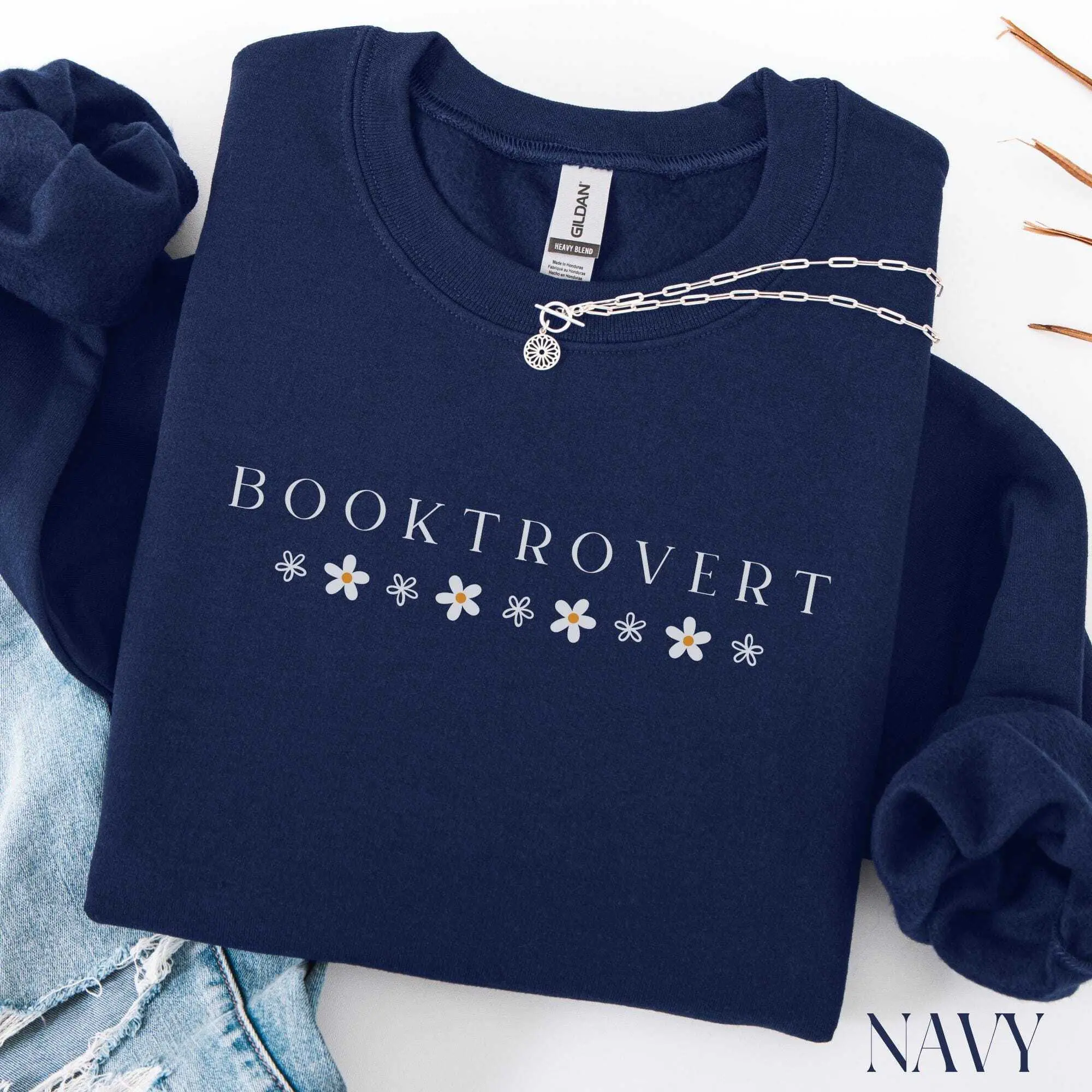 Booktrovert T-Shirt / Sweatshirt & Hoodie: Book Lover Crewneck - Bookish Gift