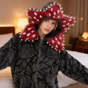 Viral Stranger Things Demogorgon Family Onesies    Spooky Cozy Carnivorous Flower Matching PJs Grab Before Gone