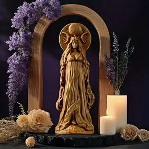 A Statue of The Goddess Selene, a Deity, Goddess Figurine, Altar Decoration, Home Ornament