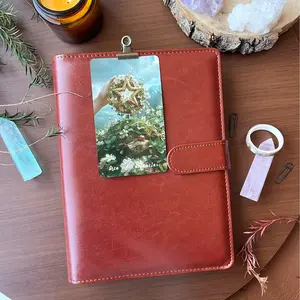 Tarot Learning Notebook with 14 Spreads, Loose-Leaf Tarot Journal, Guided Journal, Divination Practice Log, Self-Growth Planner, Ideal for Beginners and Enthusiasts