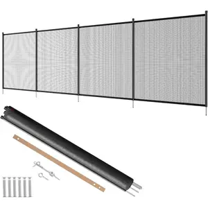 VEVOR Pool Fence, 4x 72 FT Pool Fences for Inground Pools, Removable Safety Pool Fencing, Easy DIY Installation Swimming Pool Fence, 340gms Teslin PVC Pool Fence Mesh Protects Kids and PetsVEVOR Super Brand Day